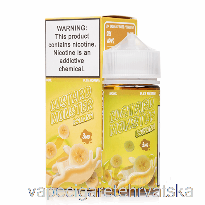 Vape Cigarete Banana - Custard Monster - 100ml 6mg
